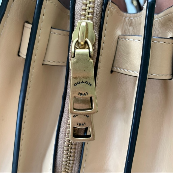 COACH 1941 Serra Colorblock Satchel Oxblood Multi - Picture 11 of 16